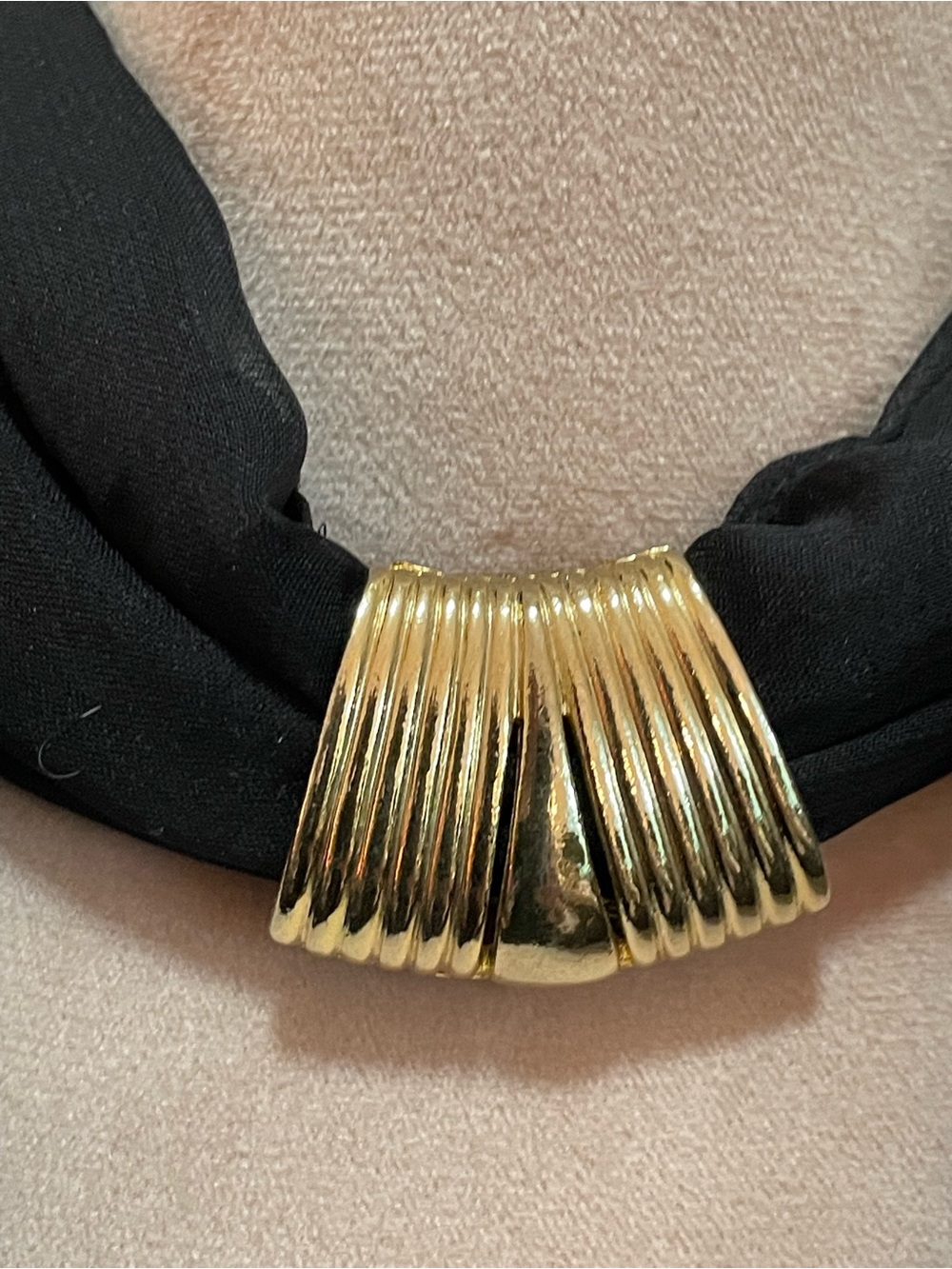 Gold Accent Scarf Ring